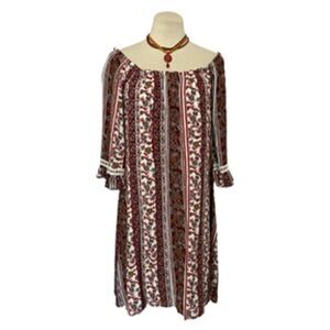 Floral Shift Off The Shoulder Dress Size S/M